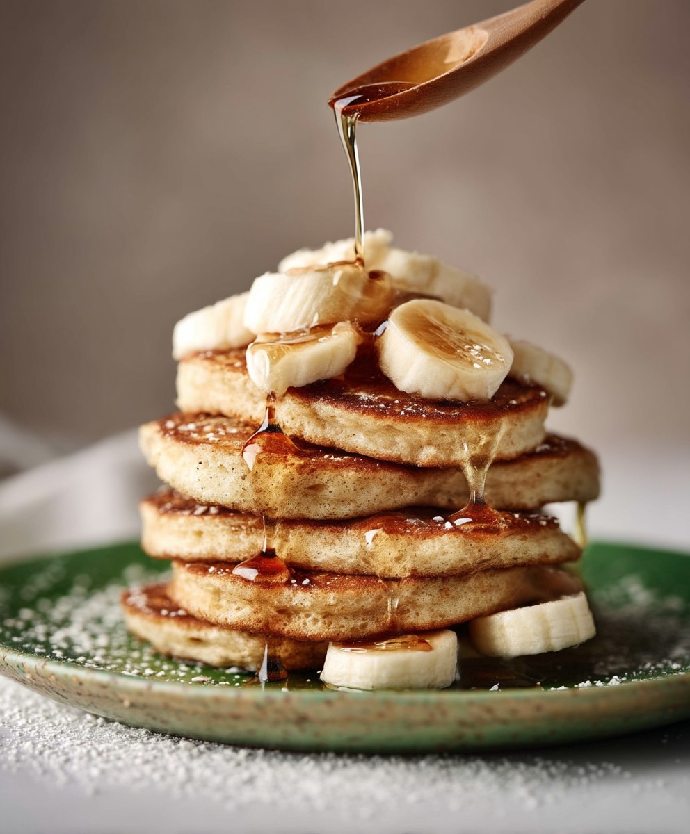 Fluffige Bananen Pancakes