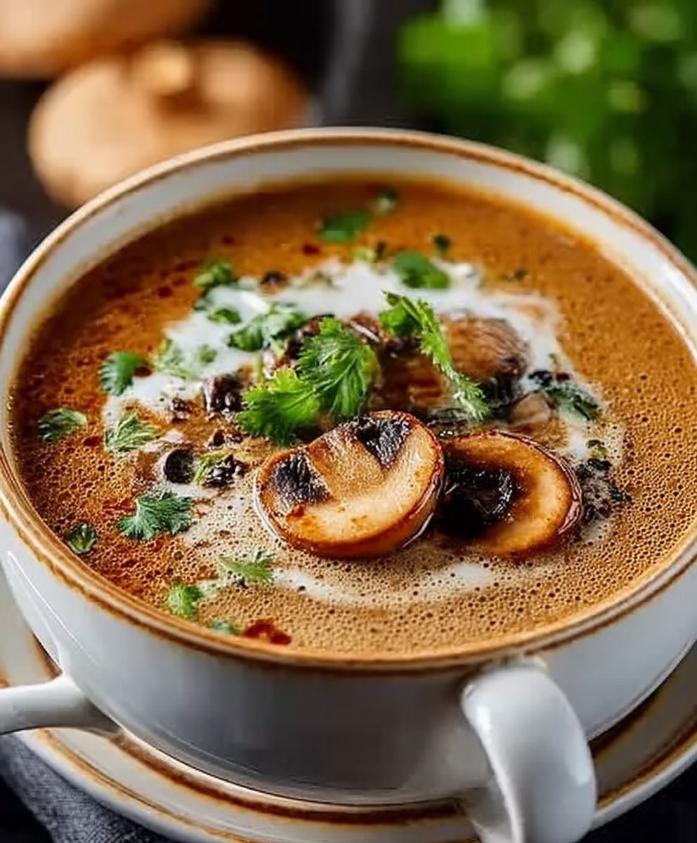 Ungarische Pilzsuppe kochen