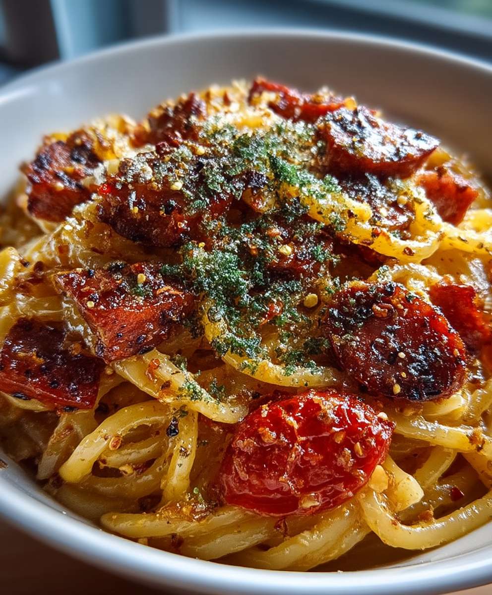 Wurst Pasta schnell zubereiten