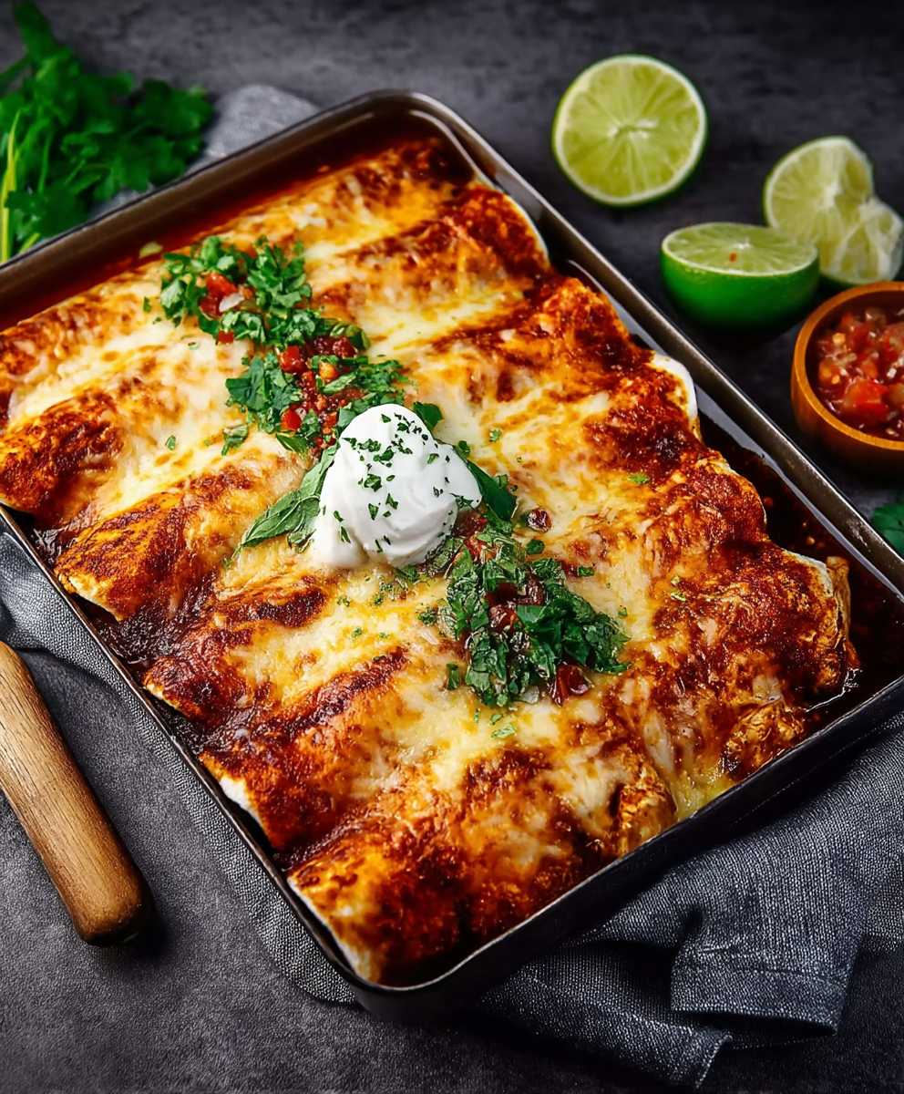 Hähnchenbrust Enchiladas