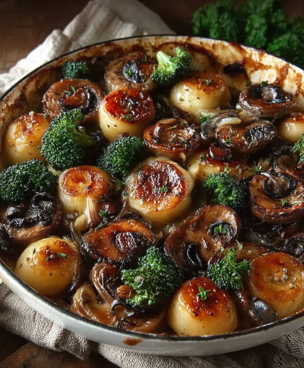 Brokkoli Champignons Pfanne