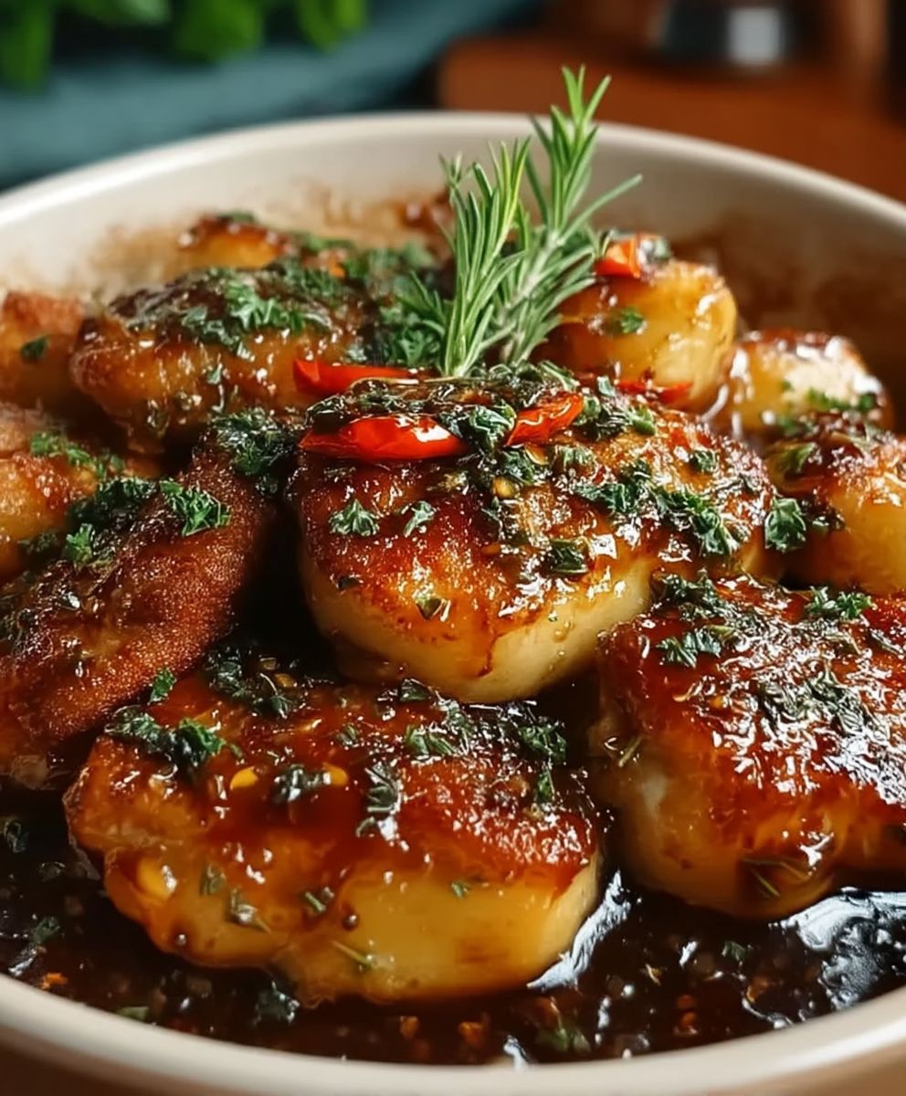 Honig Knoblauch Hähnchen süß