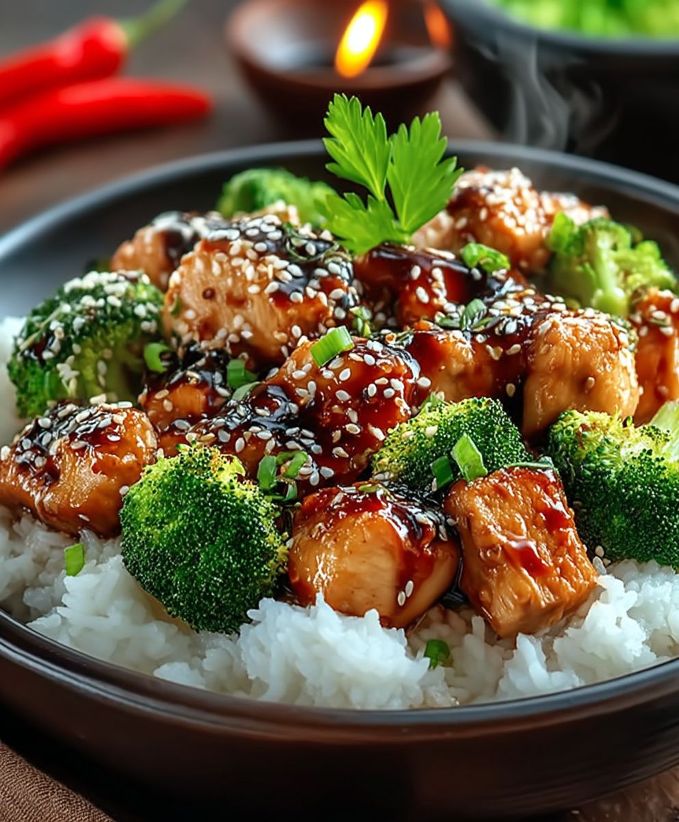 Chicken Teriyaki Brokkoli Reis