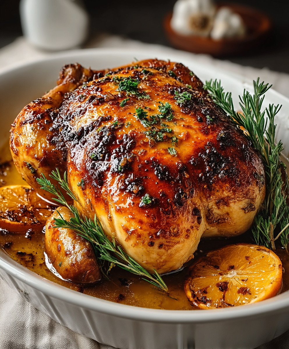 Orangenhähnchen braten