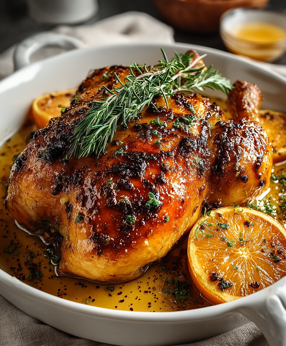 Orangenhähnchen braten