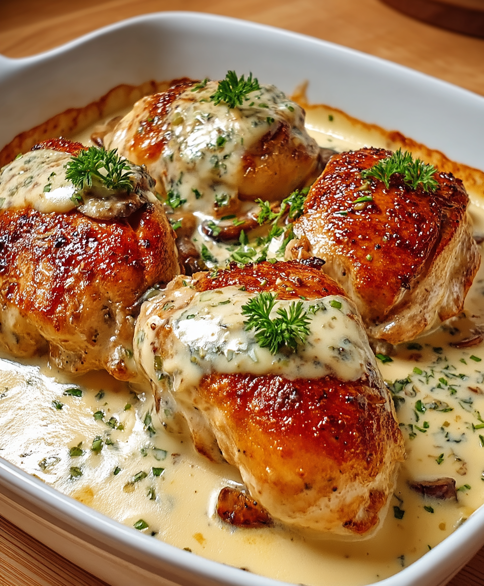 Hähnchen Frischkäsesauce