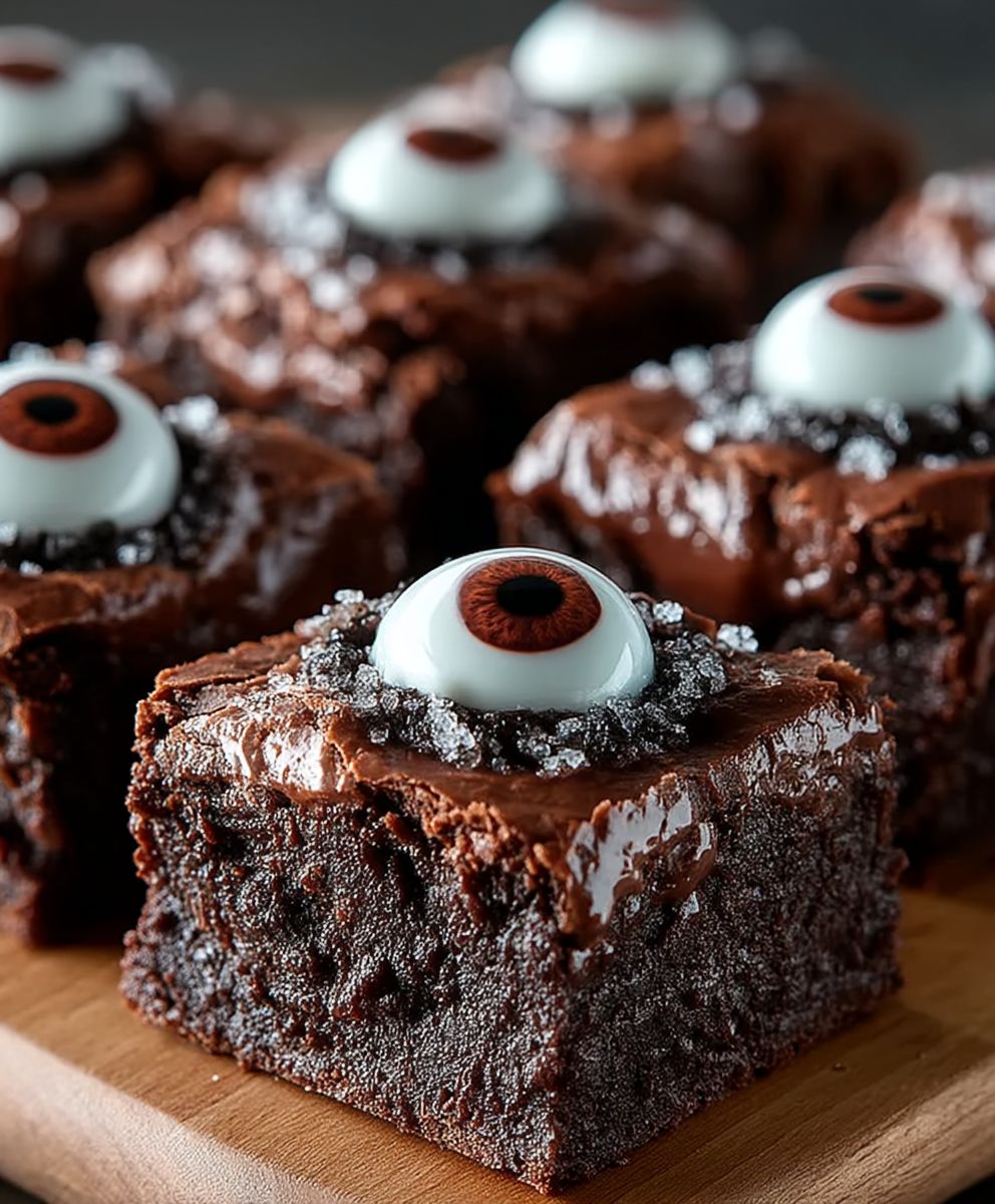 Eyeball Brownies backen