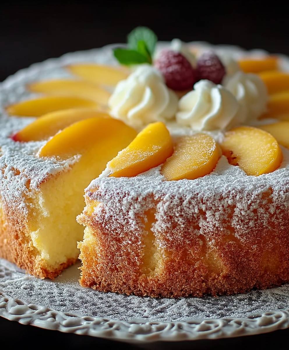 Saftiger Pfirsichkuchen backen