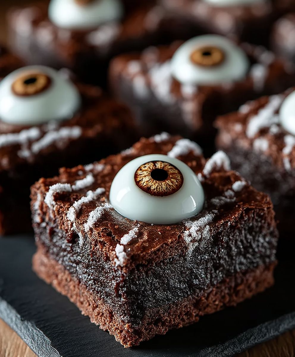 Eyeball Brownies backen