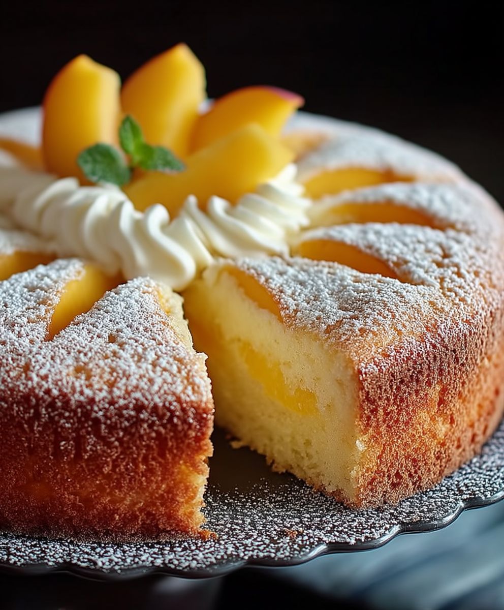 Saftiger Pfirsichkuchen backen