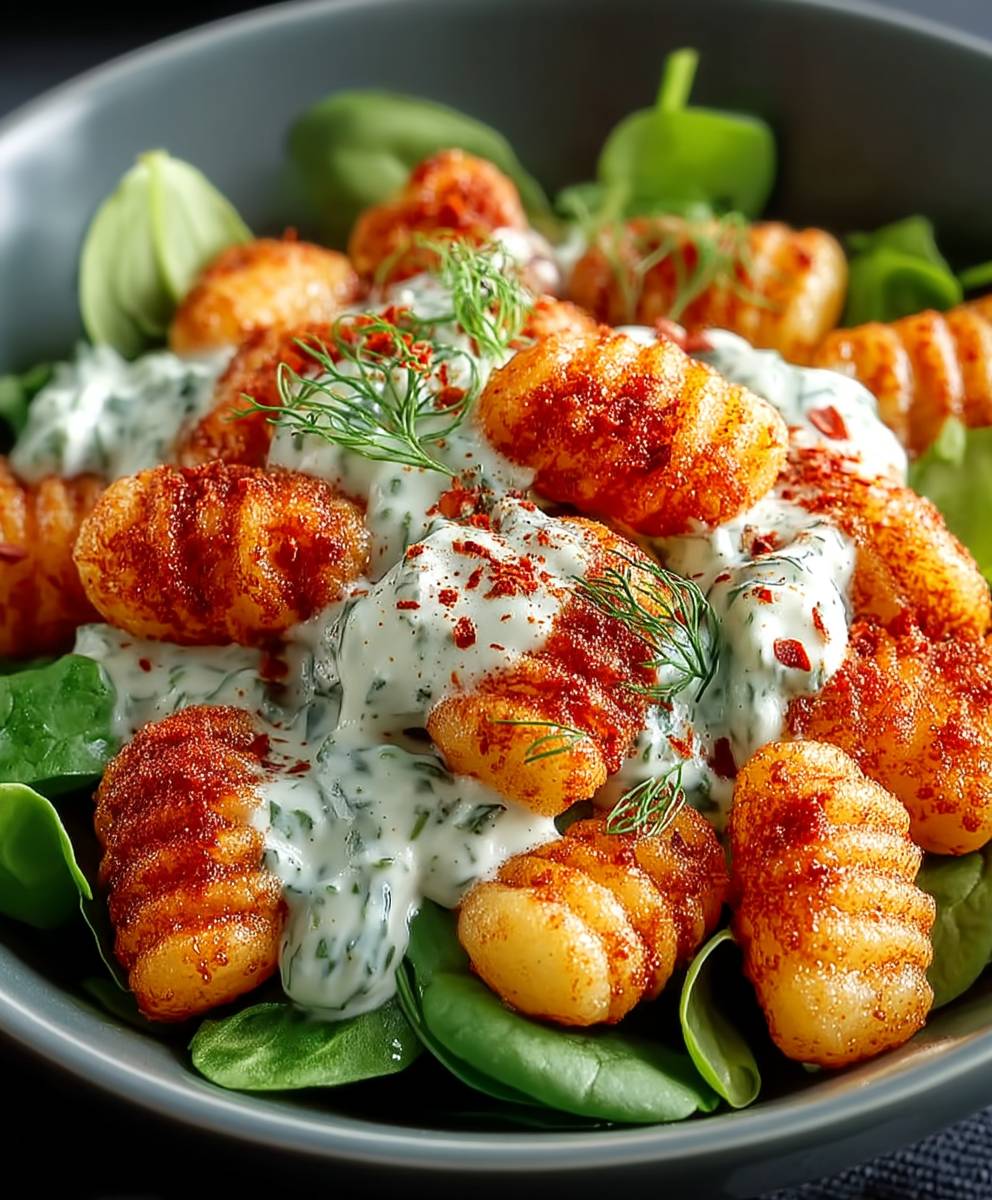 Knuspriger Gnocchi Salat