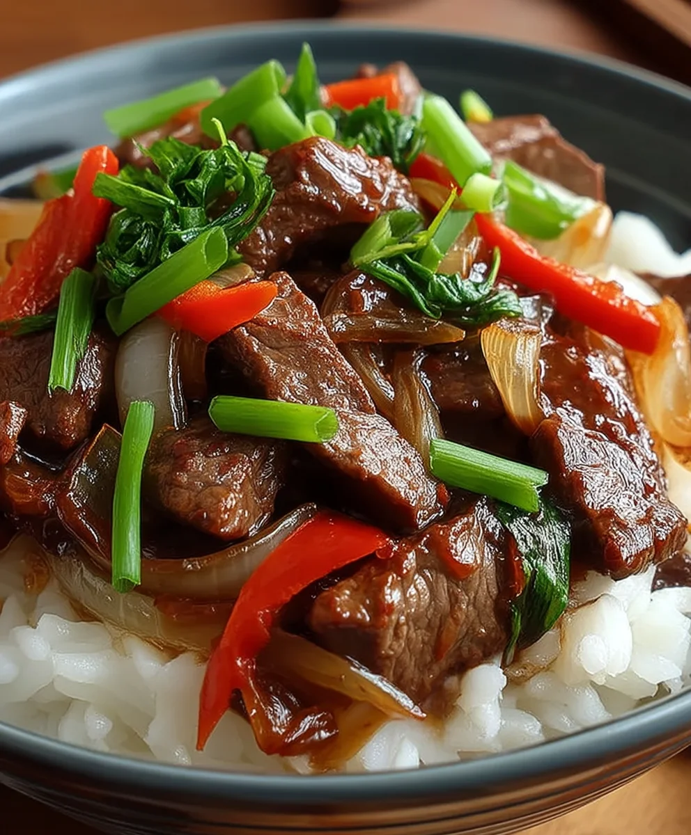 Unwiderstehliches Chinesisches Rindfleisch mit Zwiebeln Rezept