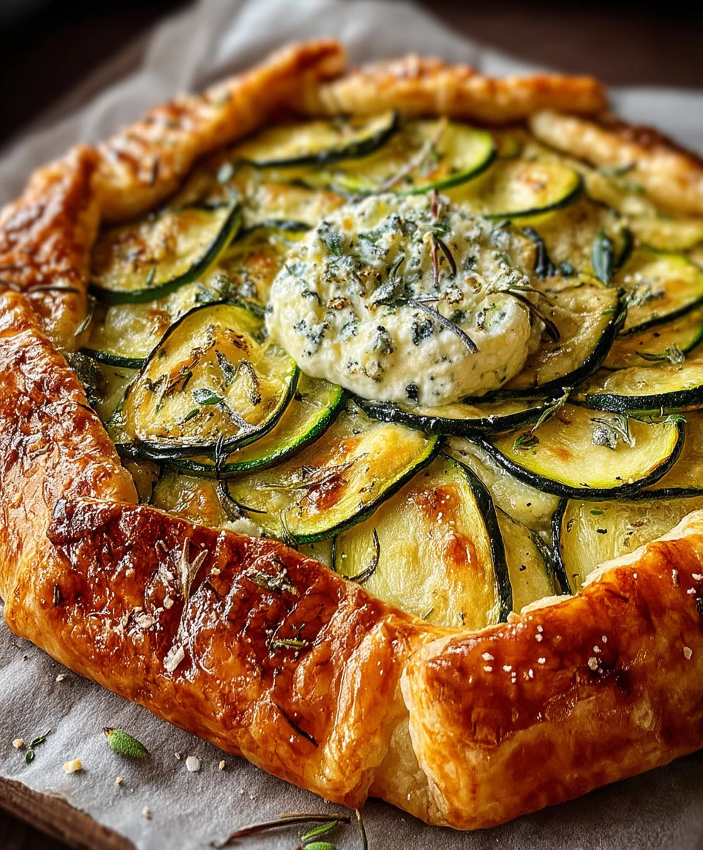 Zucchini Ricotta Galette: Leicht, herzhaft & alkoholfrei!