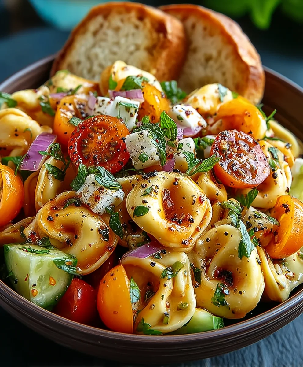 Würziger Süßer Honig Tortellini Nudelsalat – Dein Sommerhit!
