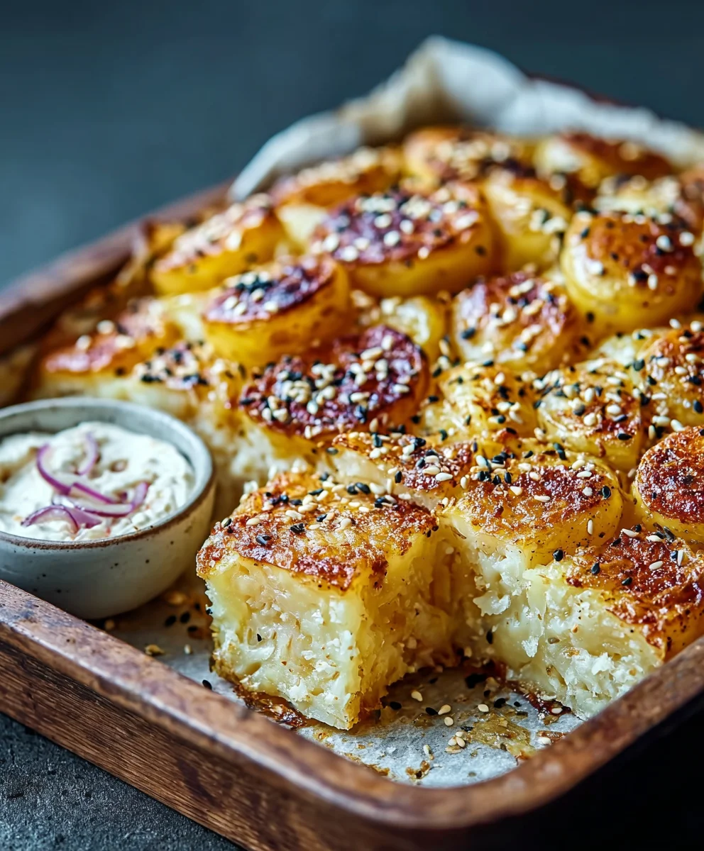 Rezept: Knusprige Ofenkartoffeln mit cremigem Sesamquark