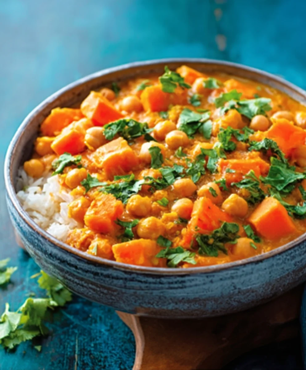 Veganes Süßkartoffel-Kichererbsen-Curry – Dein neues Lieblingsrezept