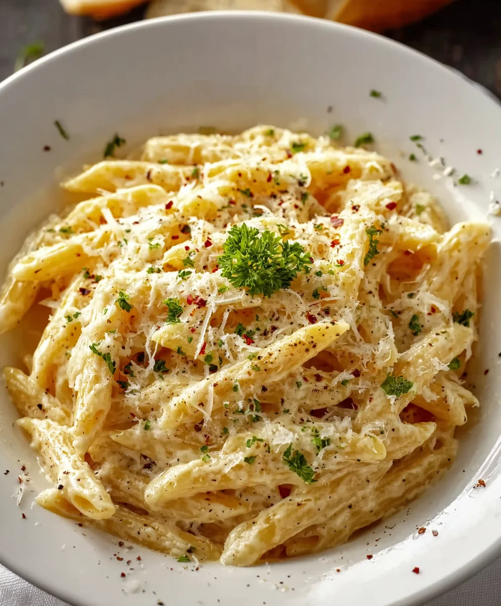 Cremige One Pot Knoblauch Pasta: Einfach & unwiderstehlich