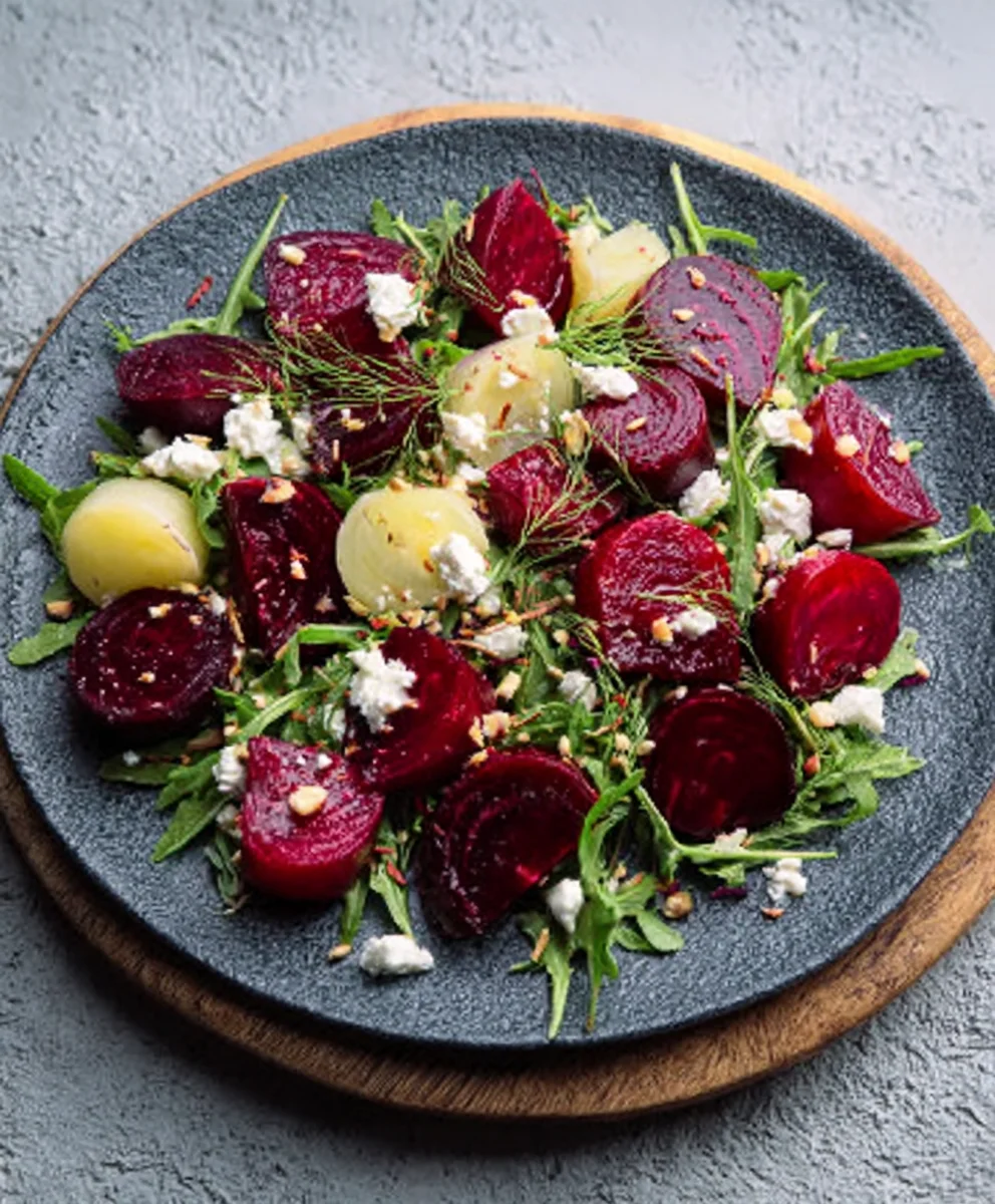 Rote Bete & Fetakäse Salat: Schnelles, gesundes Feinschmecker-Rezept