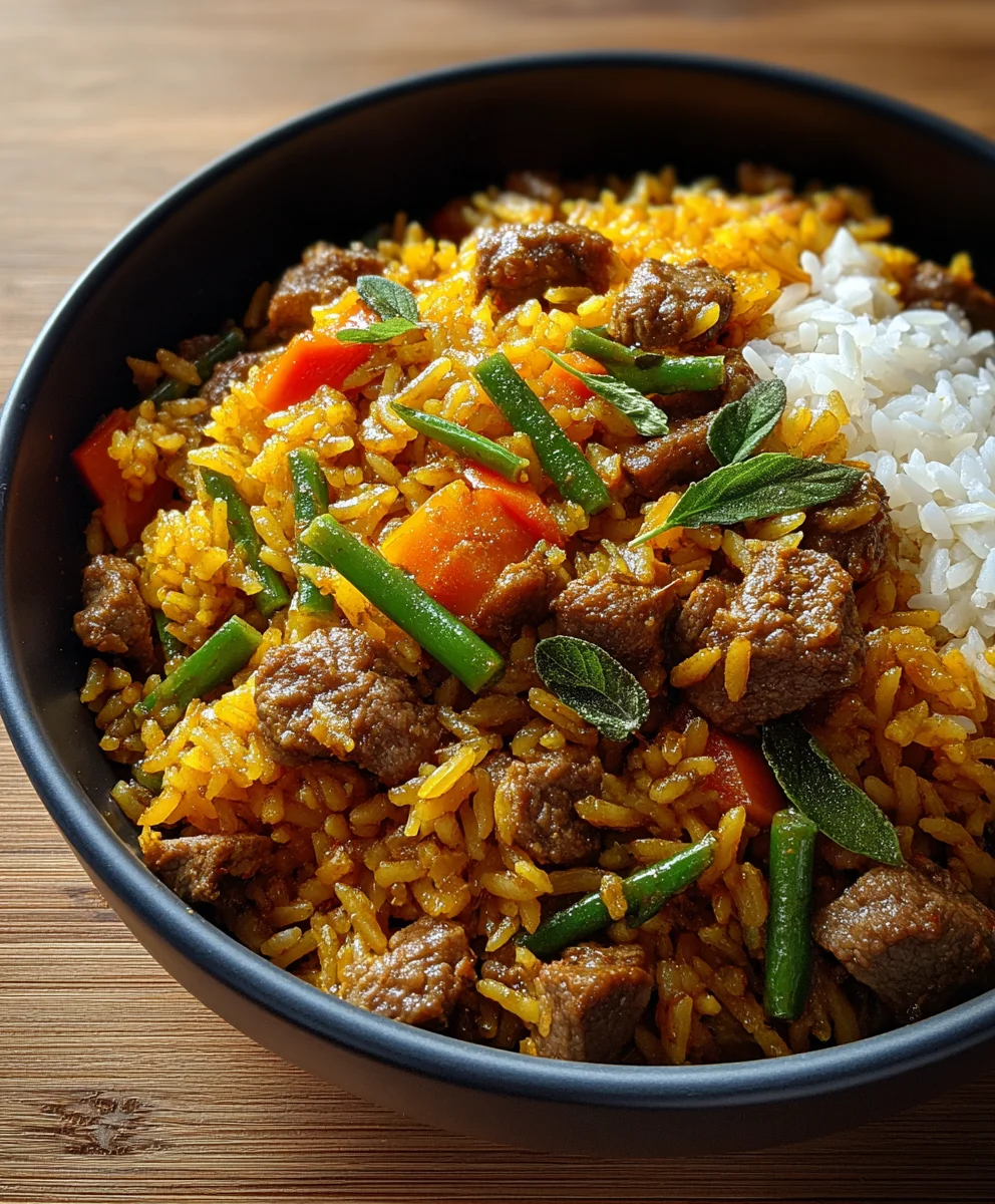 Würziges Curryreis mit Rinderhackfleisch – schnell & lecker!