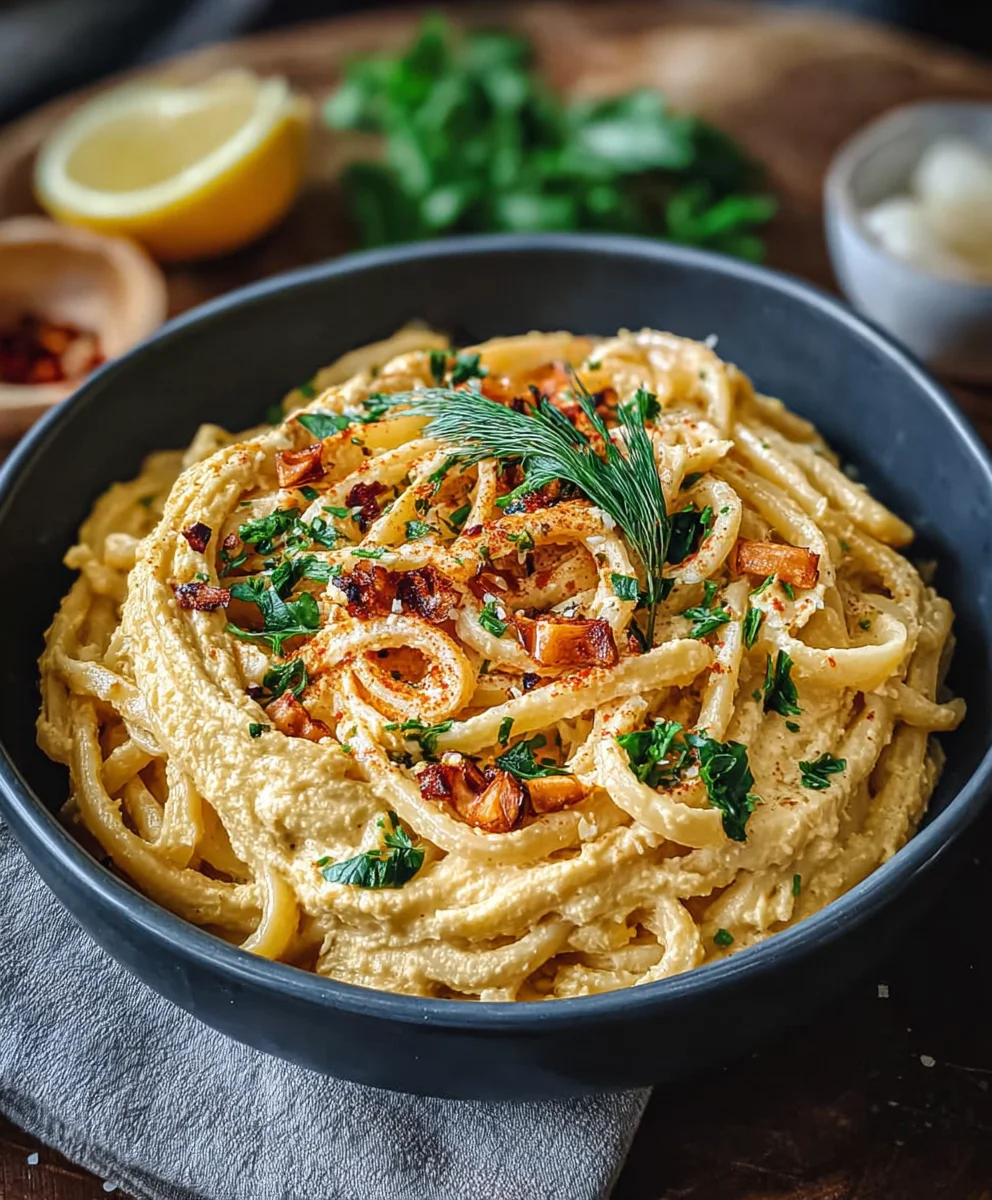 Cremige Zitronen Hummus Pasta: Dein schnelles Lieblingsgericht