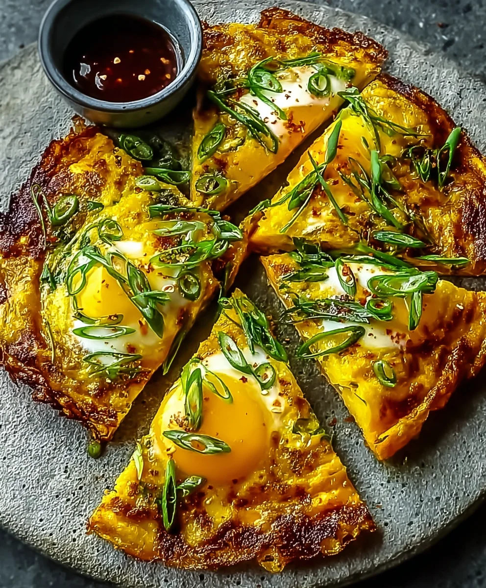 Kimchi Cheddar Tortilla Eier