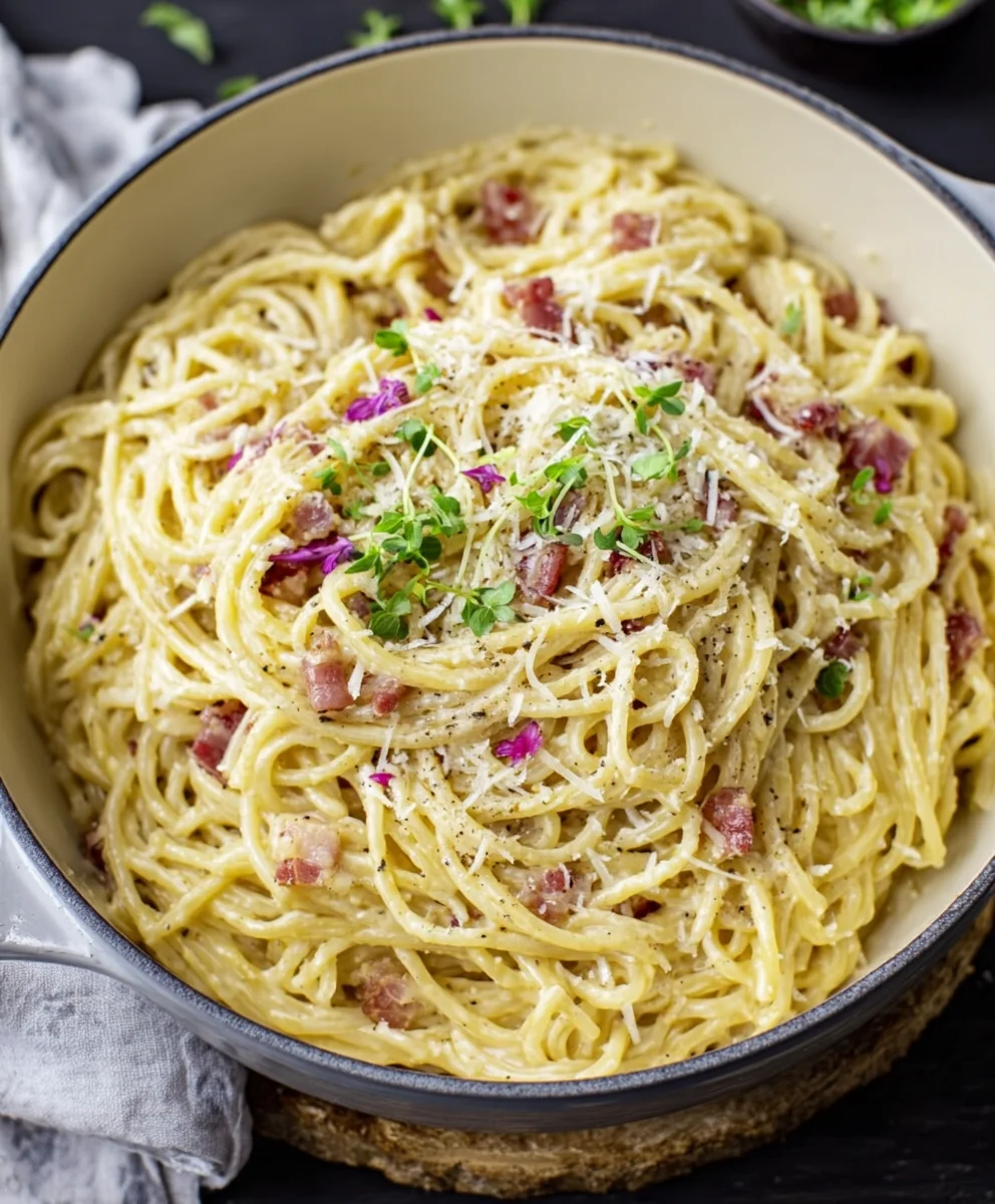 One Pot Pasta Carbonara Einfache Klassiker