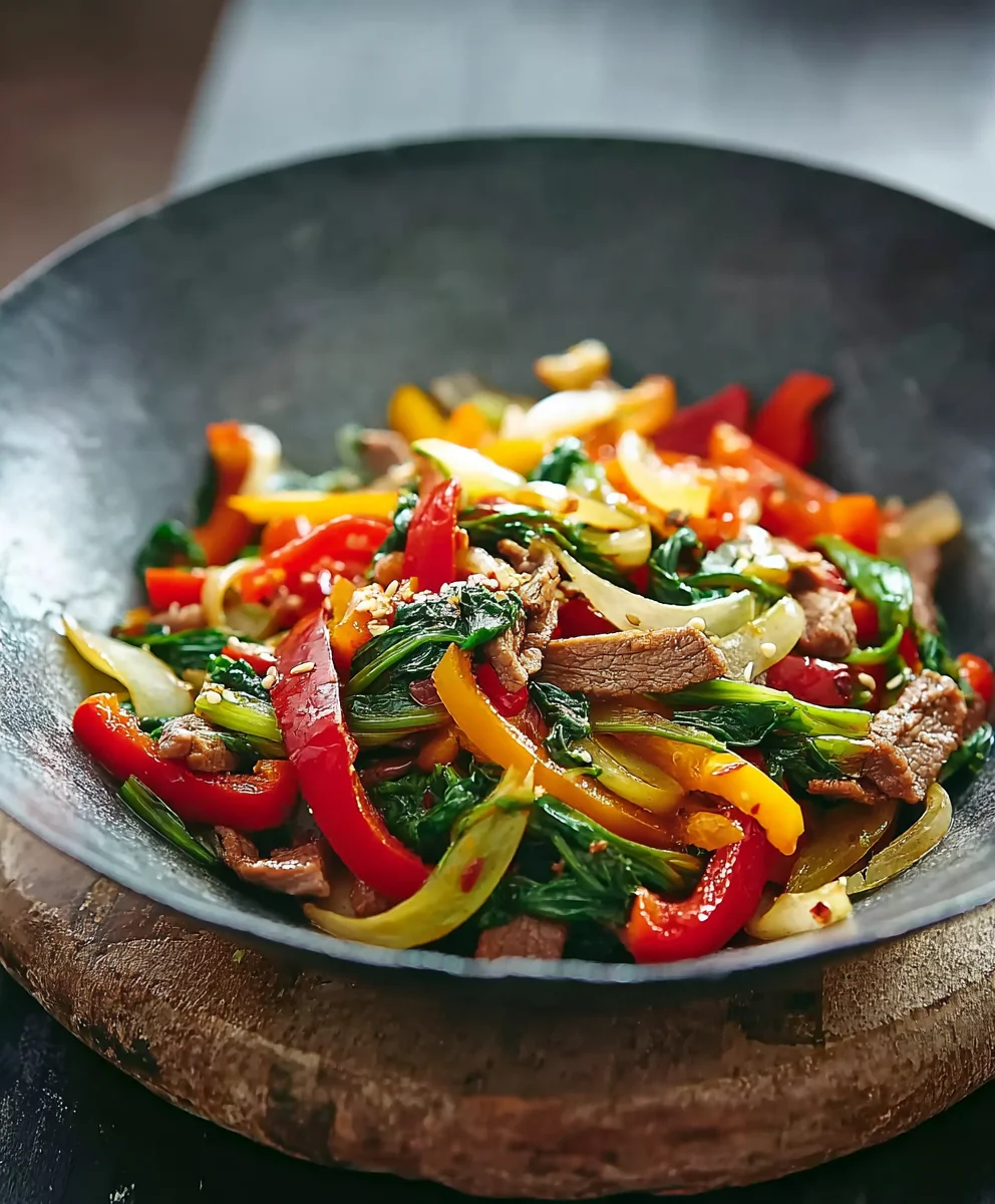 Blitzschneller Mangold Paprika Wok – Dein gesundes Gemüsegericht