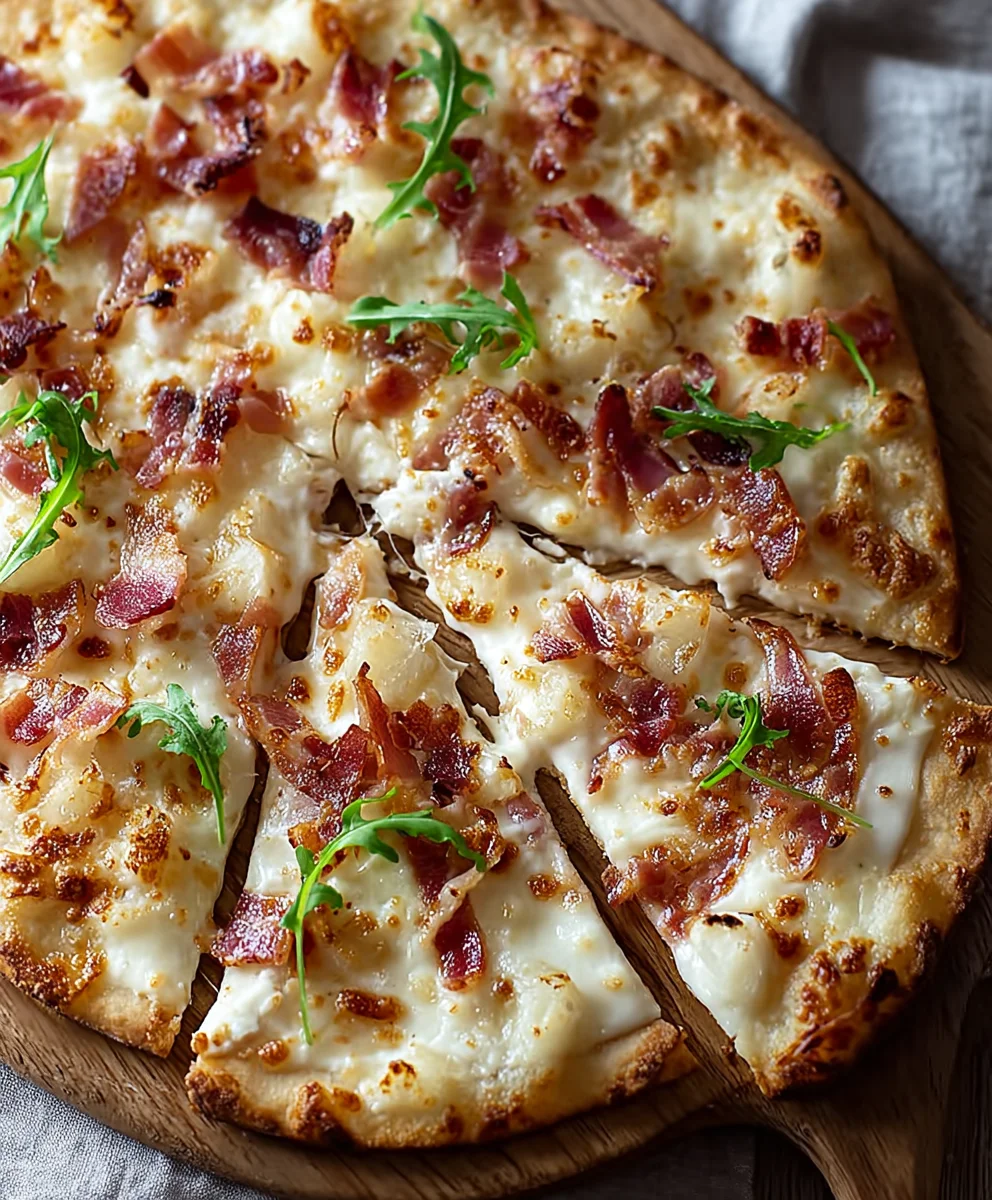 Elsasser Flammkuchen Rezept: Schnell & knusprig genießen!