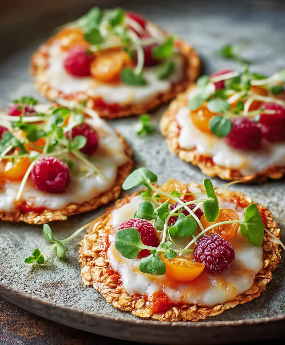 Mini Haferflocken Pizza: Schnell, Gesund & Super Lecker!
