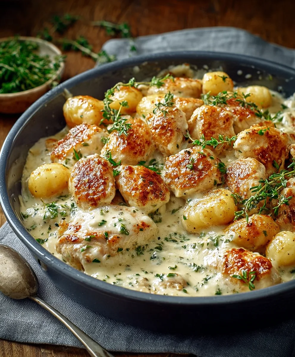 Asiago Hähnchen mit Gnocchi: Einfach & unwiderstehlich lecker!
