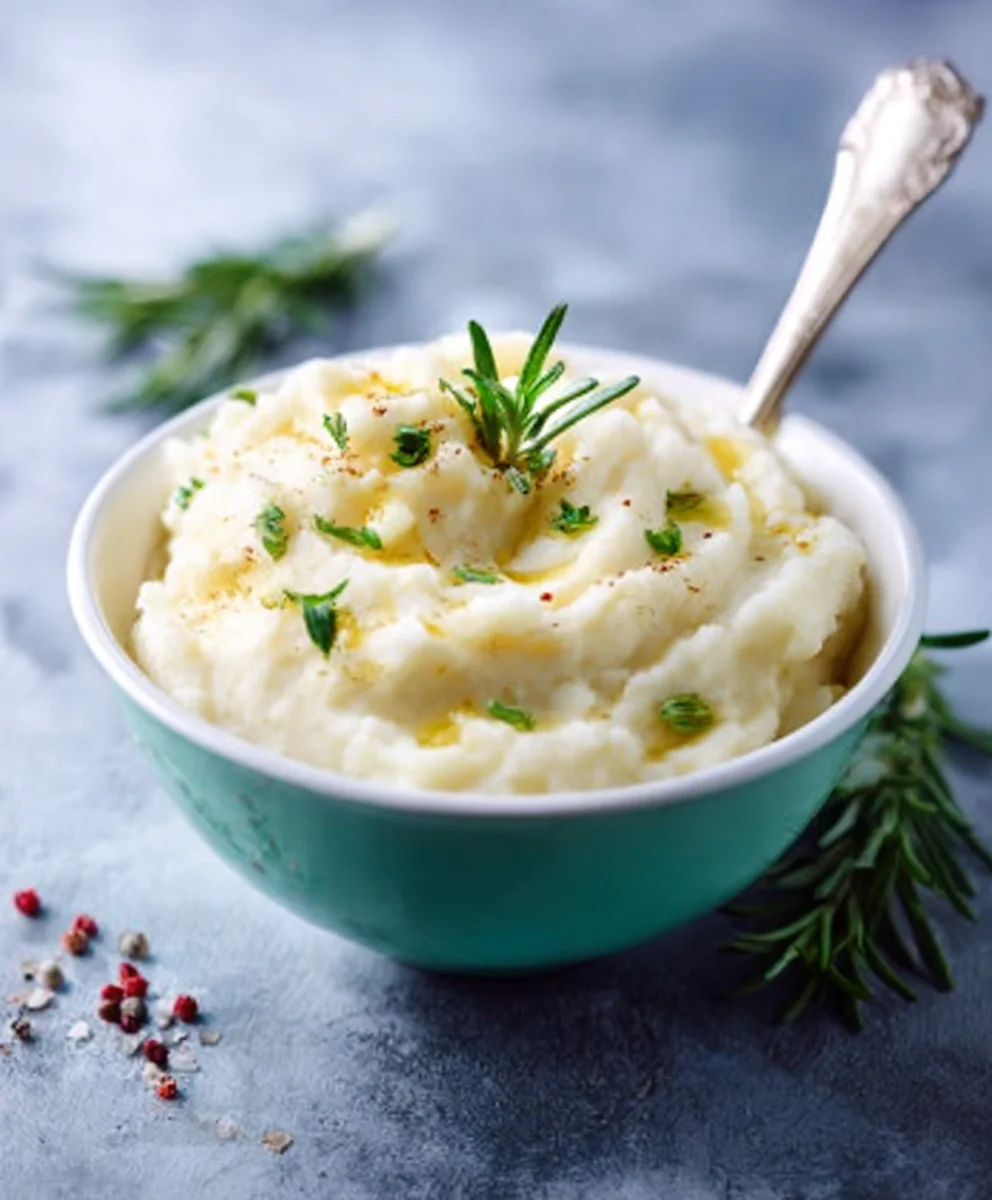 Cremiges Blumenkohl Püree mit Sahne & Butter Rezept