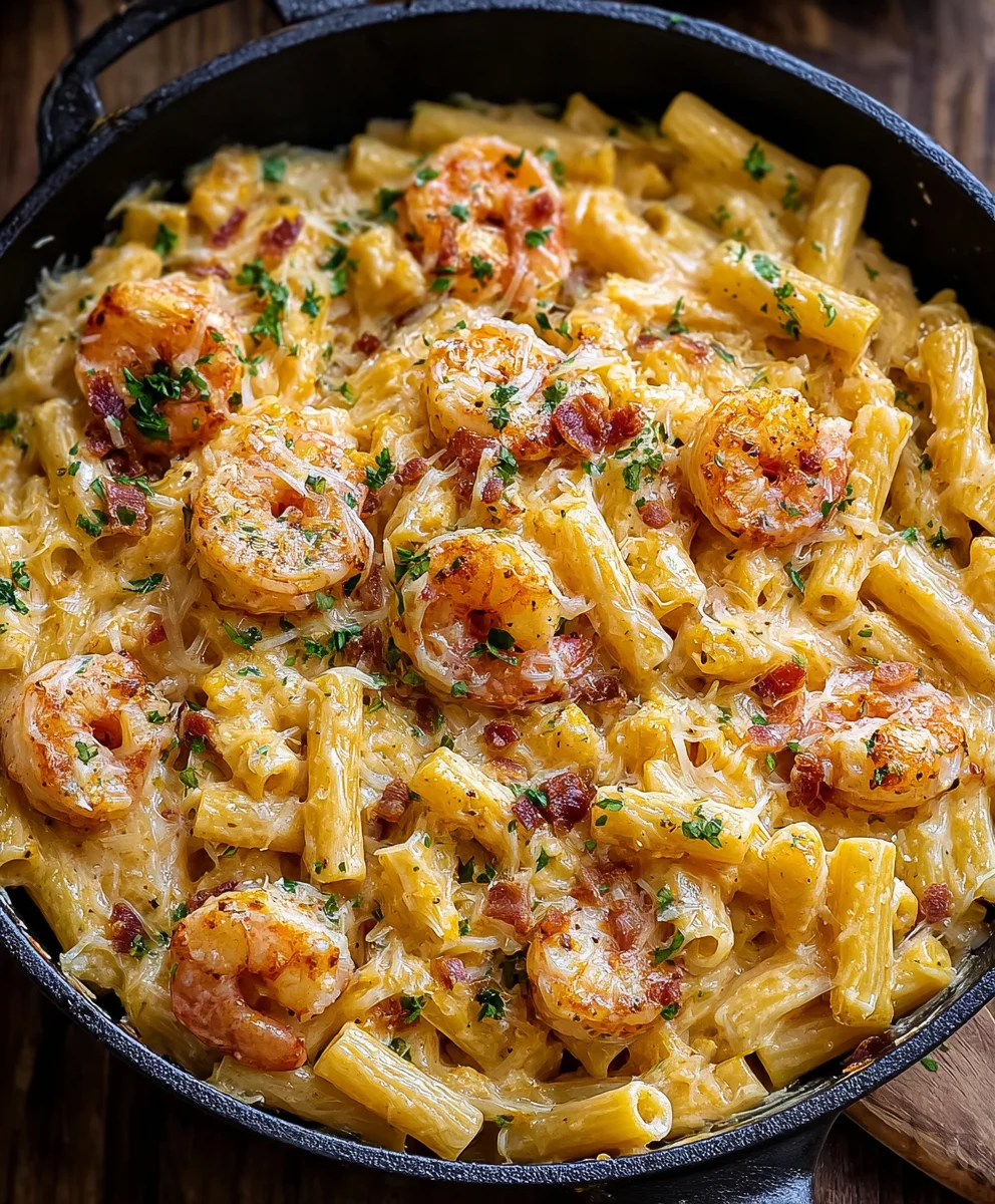 Cremige Jamaikanische Garnelen Pasta: Einfach & Lecker!