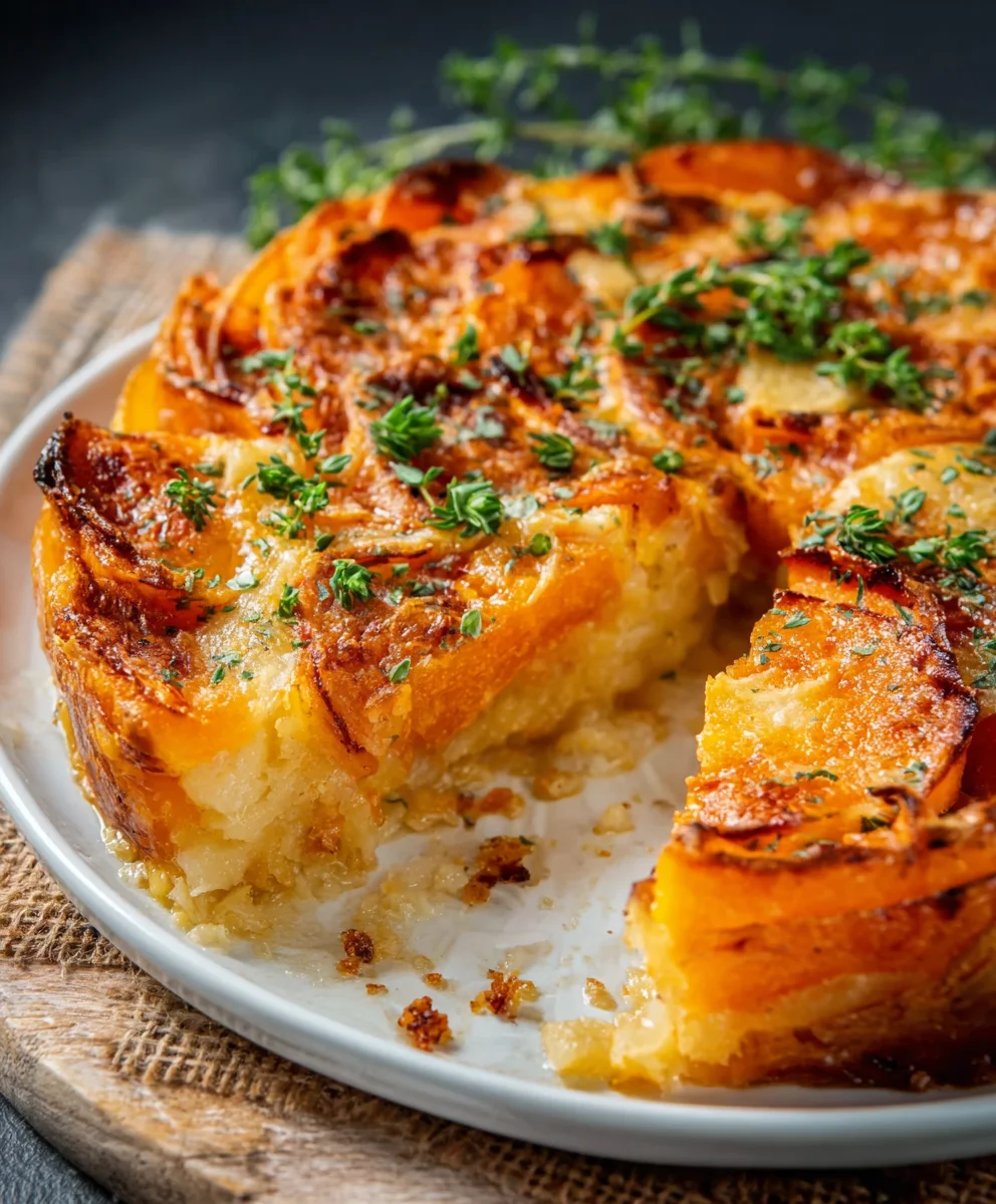 Kuerbis Kartoffel Auflauf Einfach