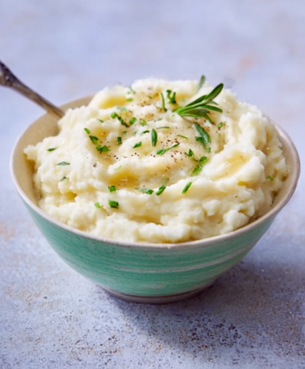 Cremiges Blumenkohl Püree mit Sahne & Butter Rezept