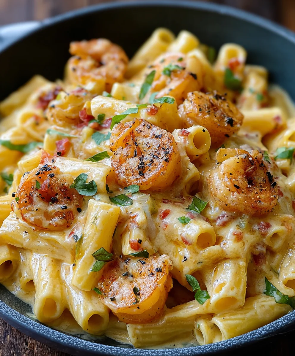 Cremige Jamaikanische Garnelen Pasta: Einfach & Lecker!