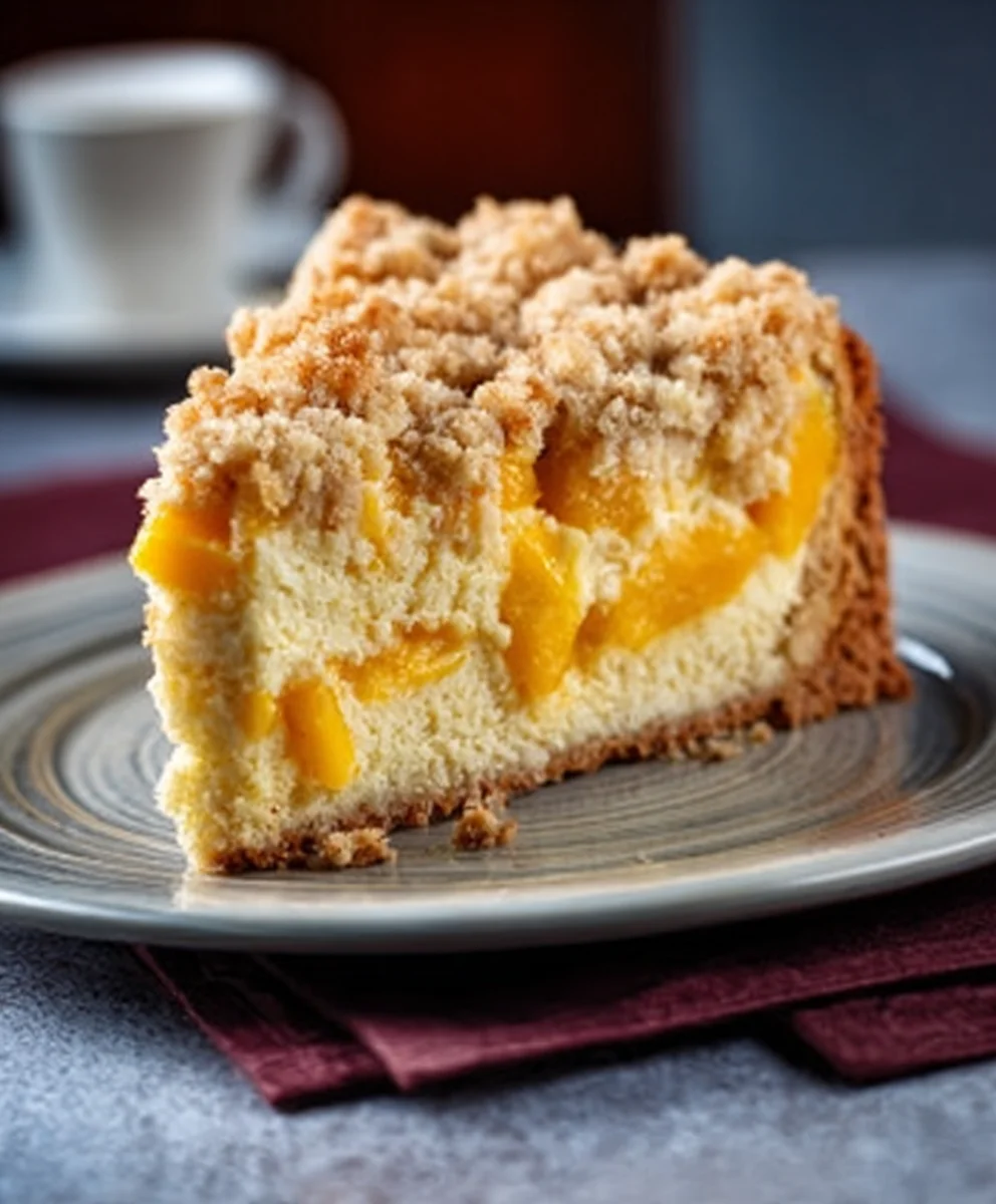 Mango Pudding Streusel Kuchen