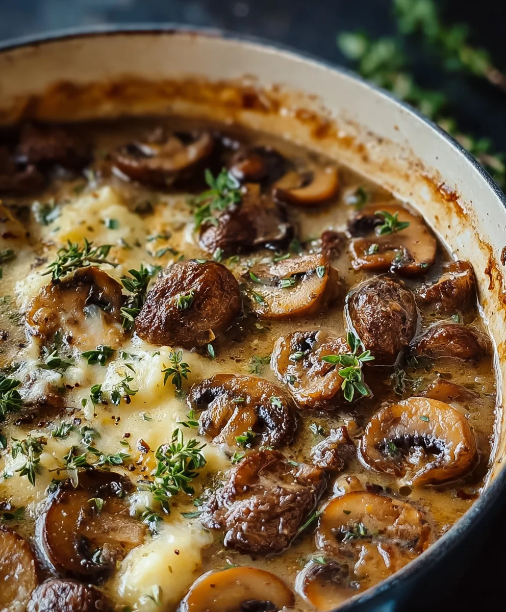 Hongroise Cbeef: Cremiges Rindfleisch mit Pilzen genießen!
