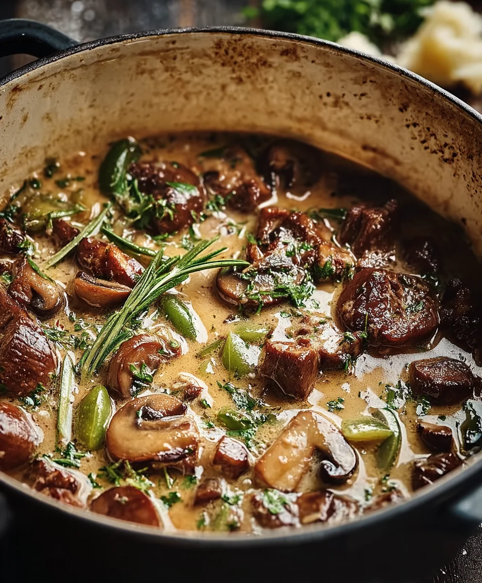Hongroise Cbeef: Cremiges Rindfleisch mit Pilzen genießen!