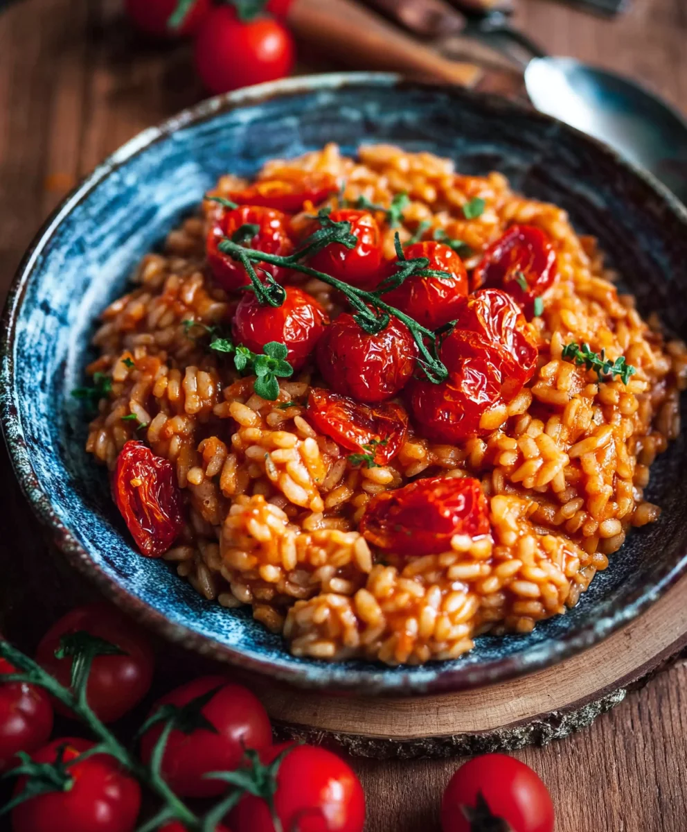Aromatisches Veganes Tomatenrisotto – Dein leichtes Reisglück