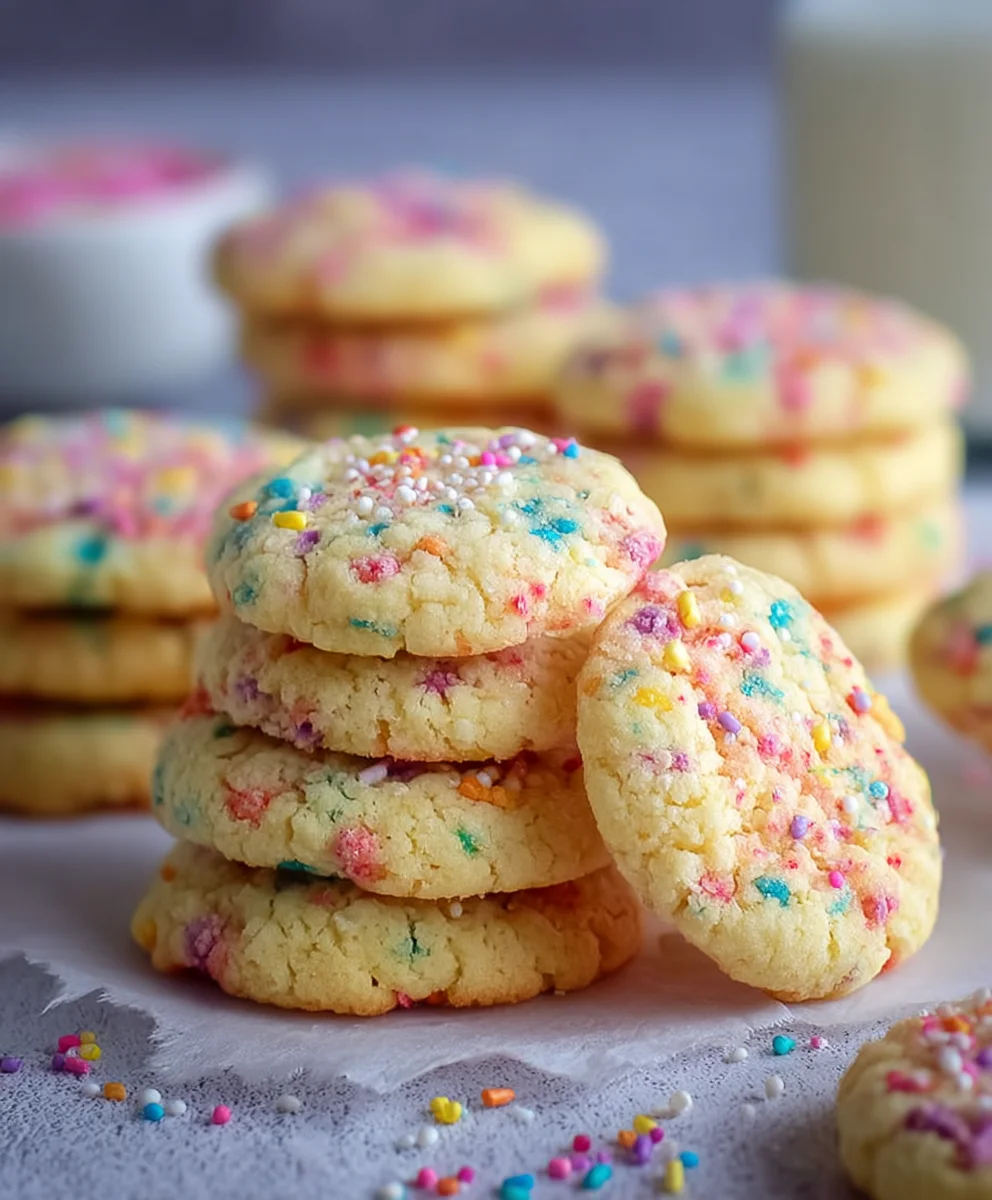 Konfetti Bunte Zuckerstreusel Cookies