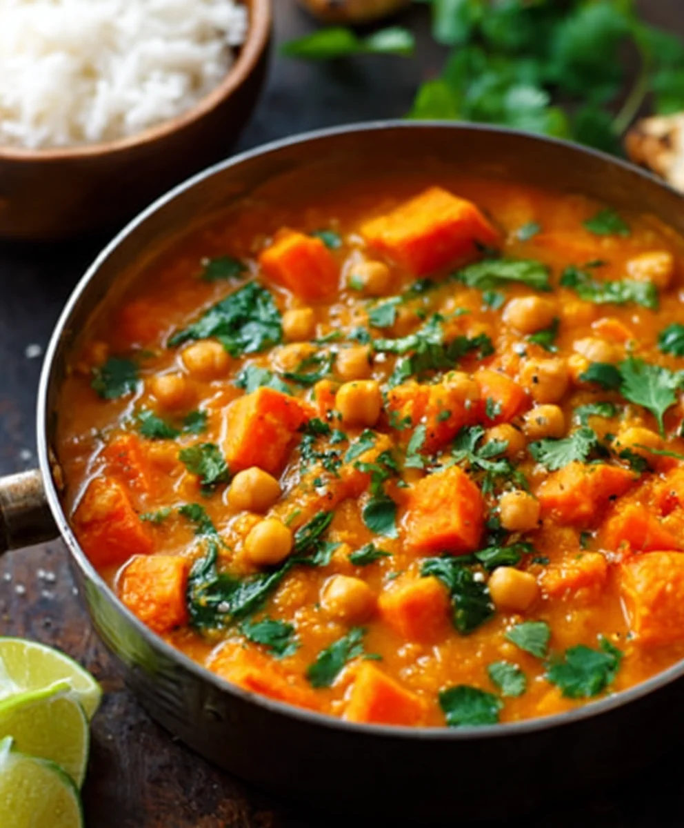 Veganes Süßkartoffel-Kichererbsen-Curry – Dein neues Lieblingsrezept