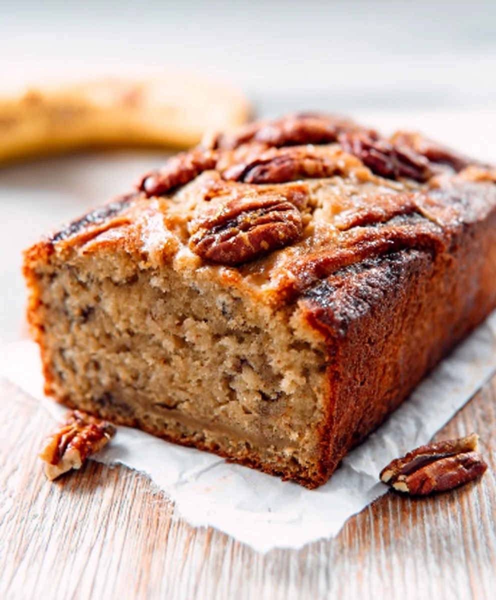 Saftiger Bananenkuchen mit knackigen Pecannüssen backen