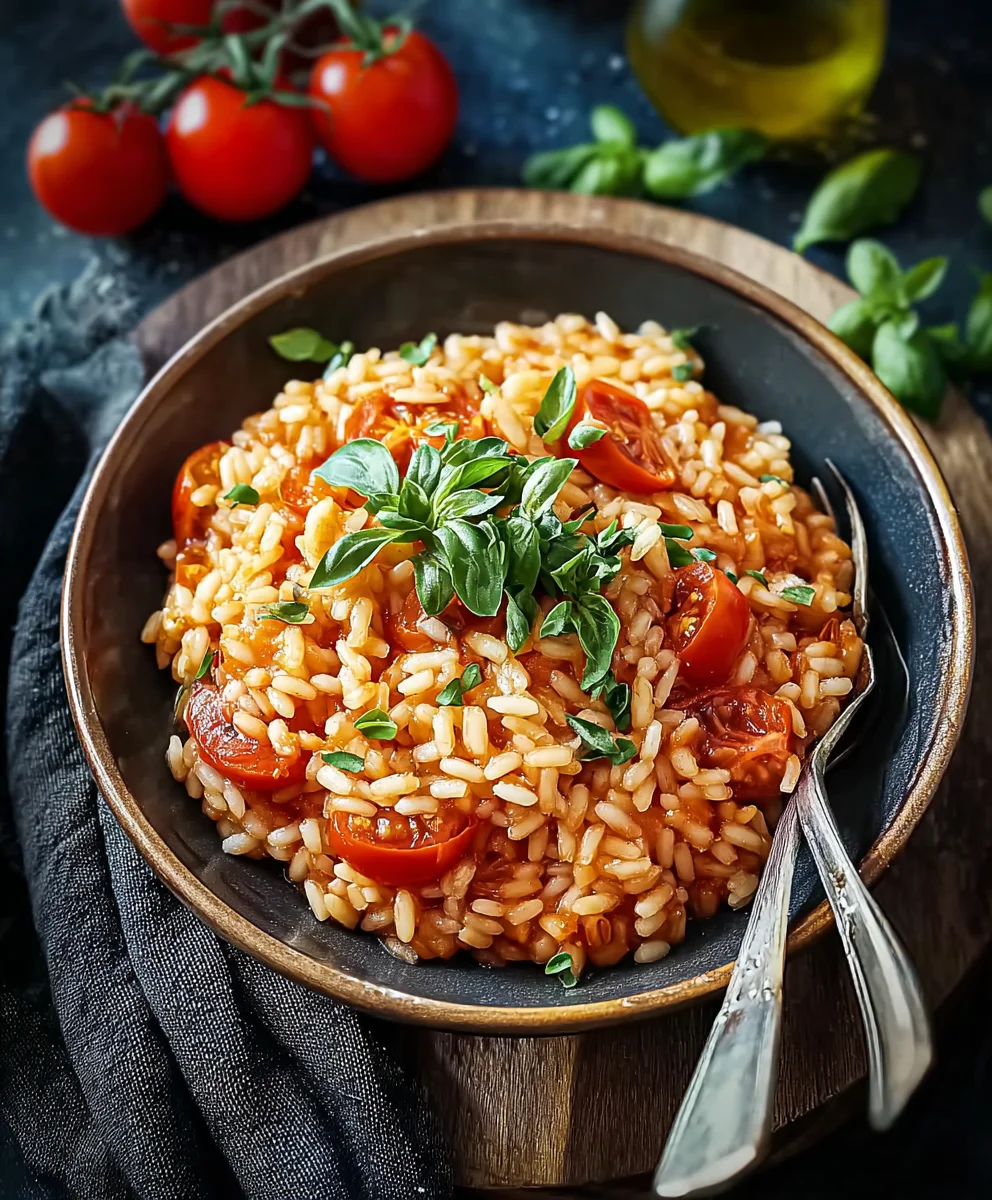 Aromatisches Veganes Tomatenrisotto: Einfach & lecker!