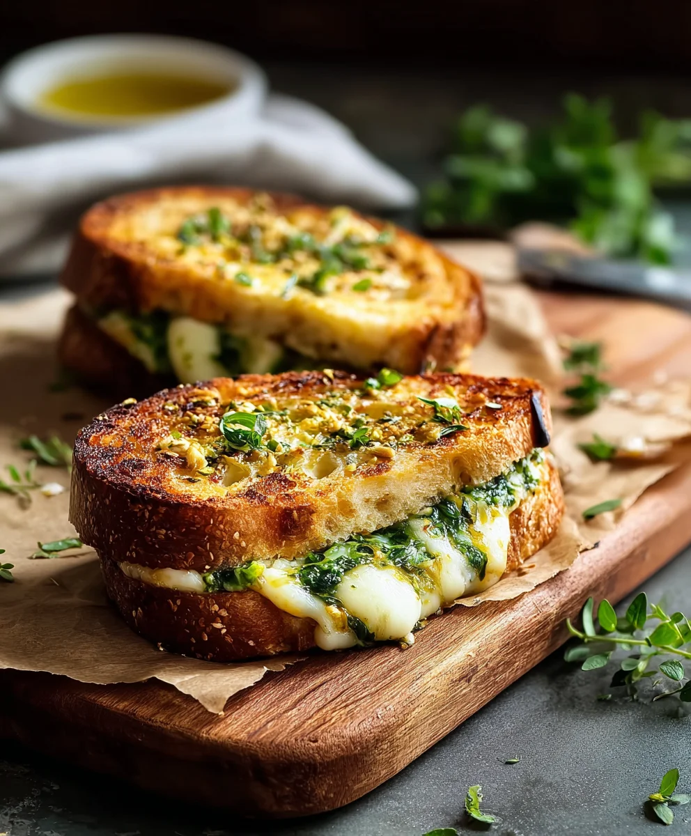 Knuspriges Bärlauch Käse Sandwich Gebacken: Jetzt probieren!
