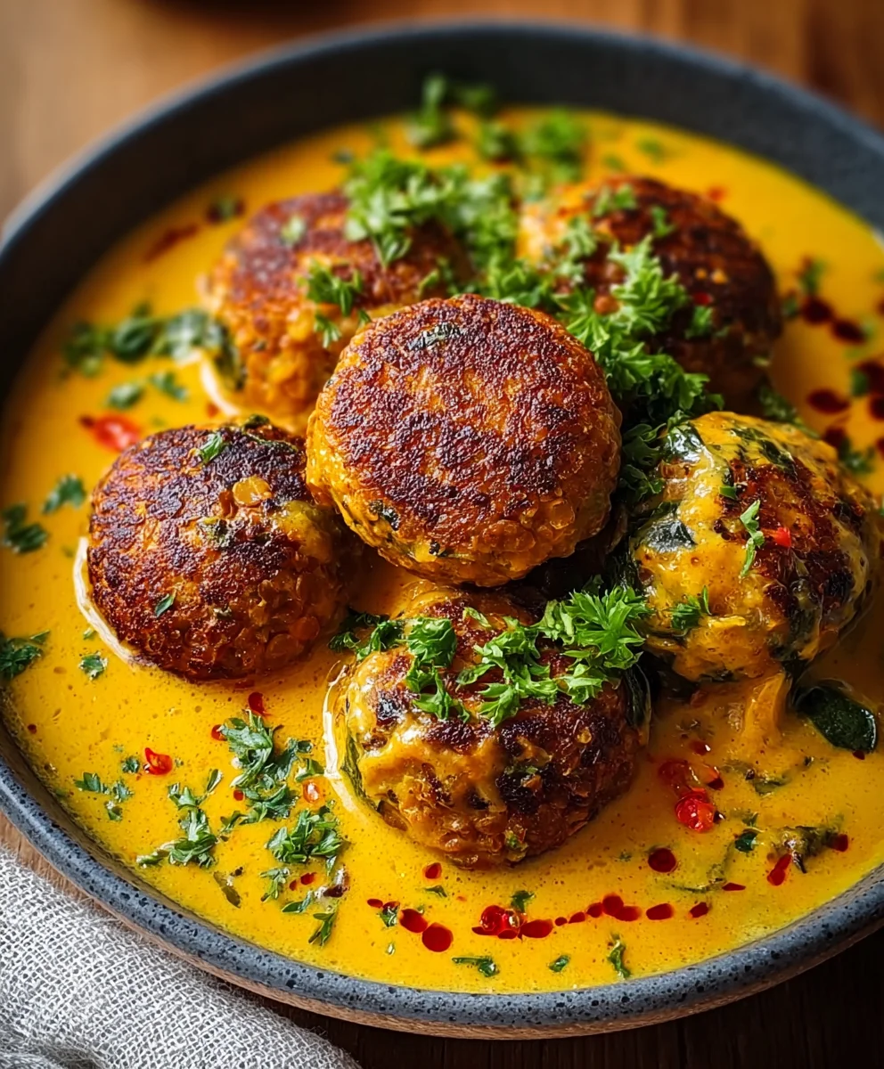 Vegane Linsenknodel In Curry Sauce Einfach Schnell Und Kostlich