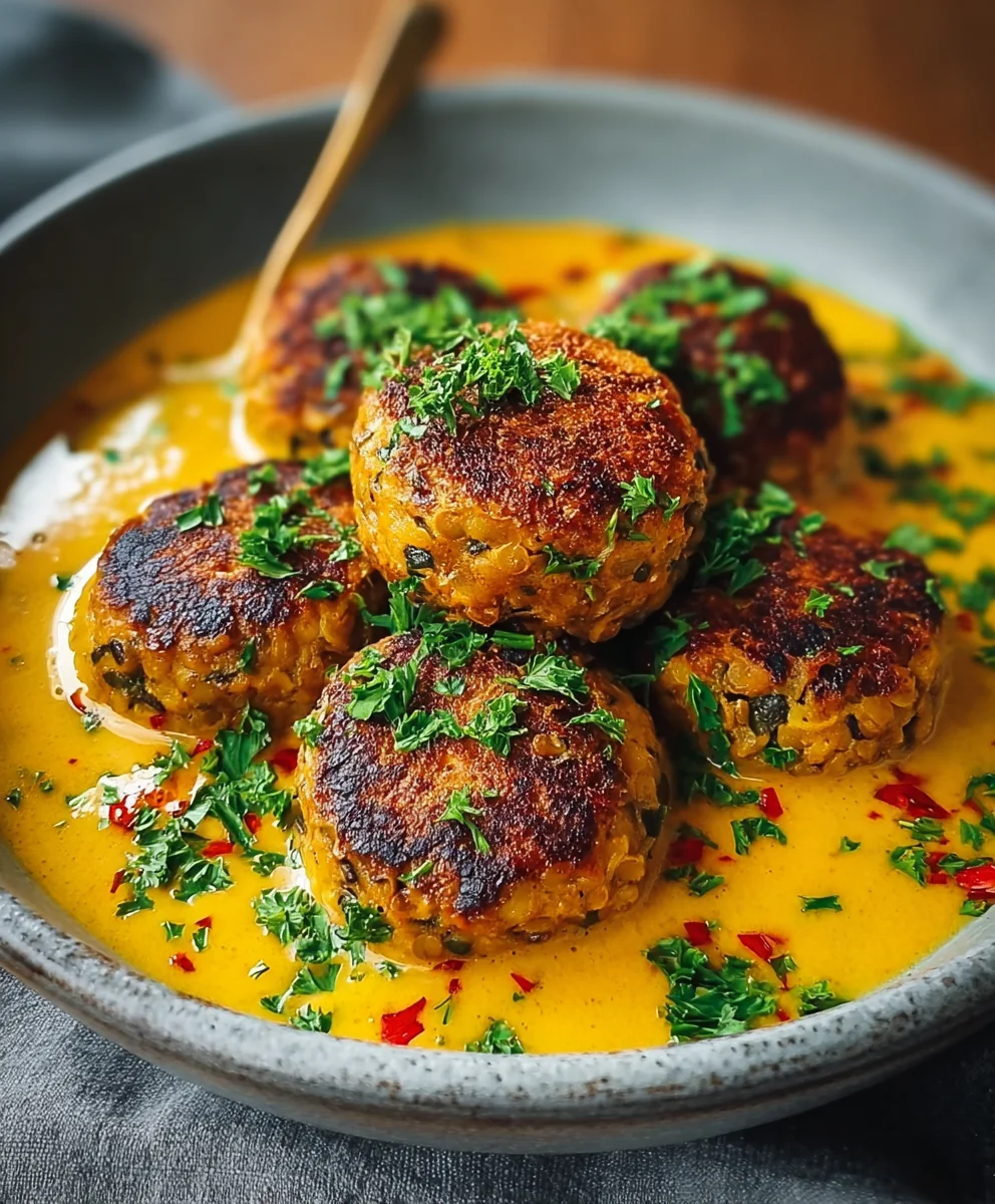 Vegane Linsenknodel In Curry Sauce Einfach Schnell Und Kostlich