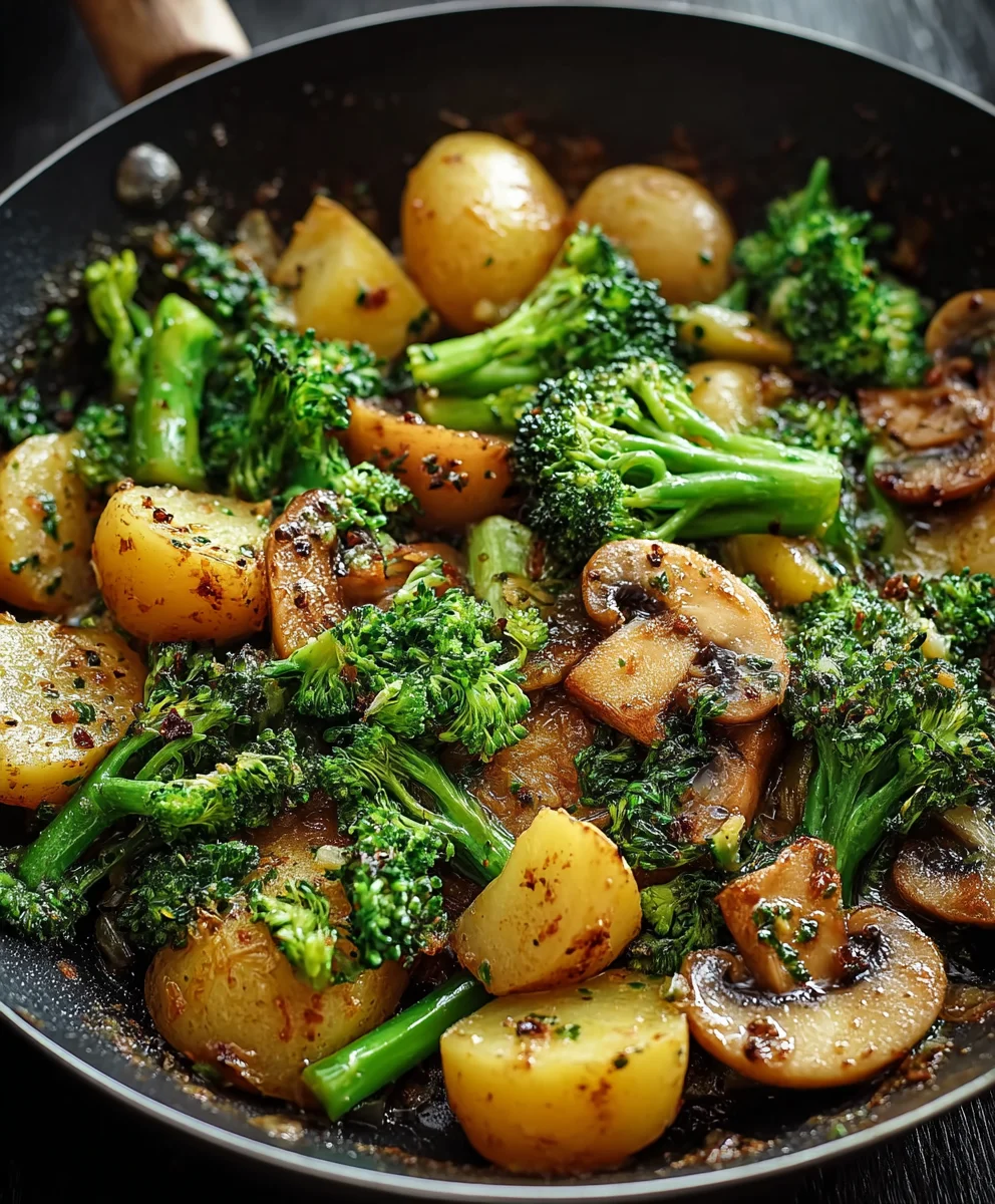 Brokkoli Kartoffel Pilzen Pfanne: Dein schnelles Feierabendessen