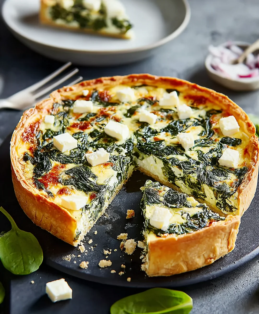 Rezept: Spinatquiche mit Feta – Herzhaft, einfach, unwiderstehlich.