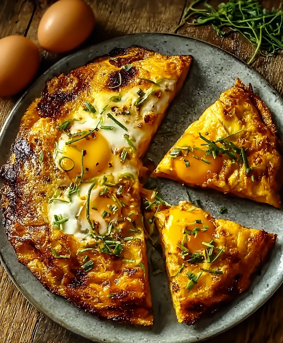 Kimchi Cheddar Tortilla Eier