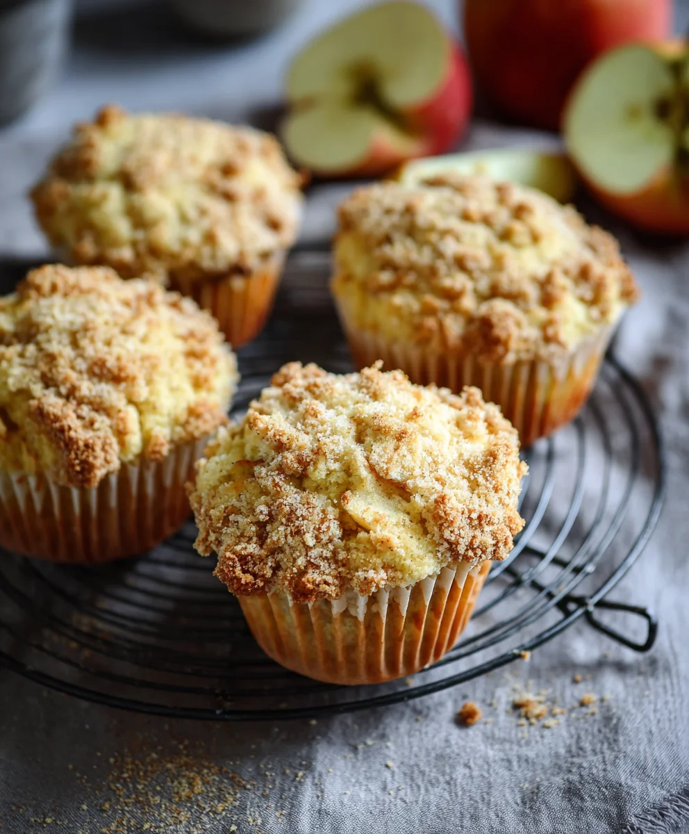 Knusprige Apfel-Muffins: Einfaches Streusel-Rezept